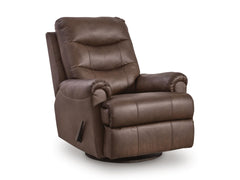 Espresso / Swivel Glider Recliner, complete recliner upright - 1