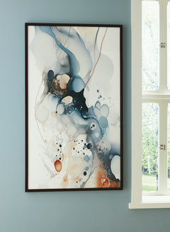 Blue/Amber/White, Foxenburg framed print, product view 5 - 5