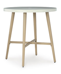 Beige Outdoor Table, full product view - 1