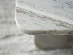 Black/White/Taupe Baretton 18.13-inch marble table, product view 4 - 10