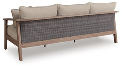 Natural/Gray, outdoor sofa rear view - 4
