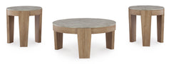 Light Brown three-piece table set, product view 2 - 2