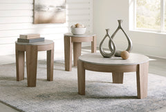 Light Brown three-piece table set, product view 3 - 3