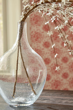 Clear 9-inch height vase, product view 3 - 3