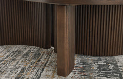 Dark Brown Oval Coffee Table, product view 5 - 5