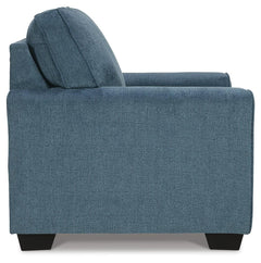 Blue, side chair view - 4