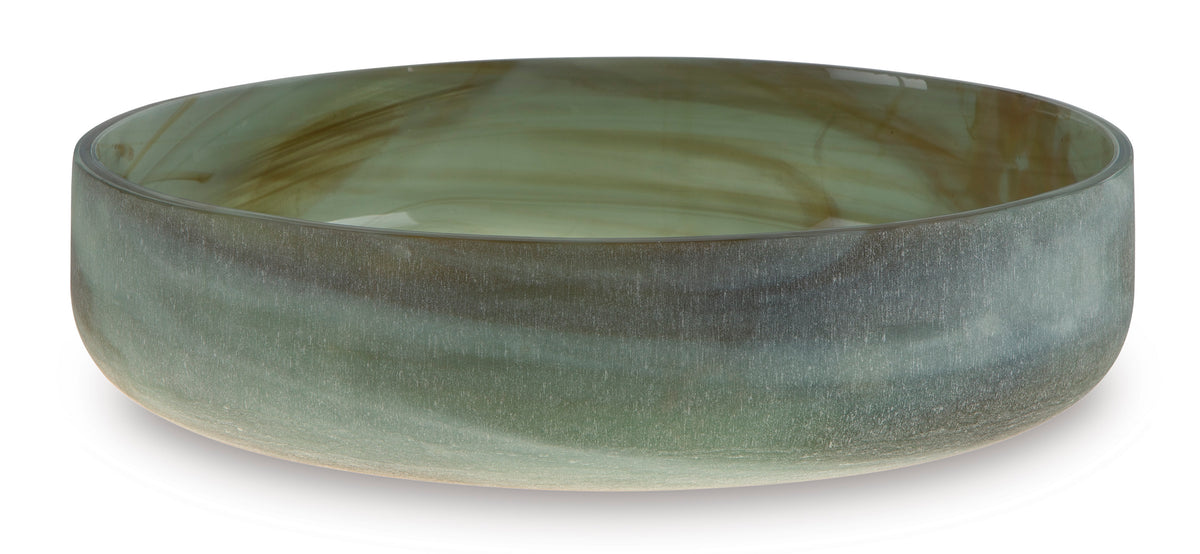 Sage Green Bannington decorative bowl, full product view
