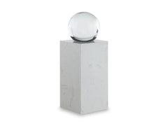 Clear/White 12.25-inch height sculpture, product view 2 - 2
