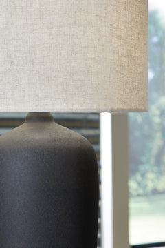 Black table lamp, product view 3 - 3