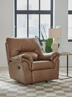 Caramel, recliner in room; other furniture and decor excluded - 2