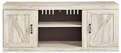 Whitewash TV stand, product view 2 - 2