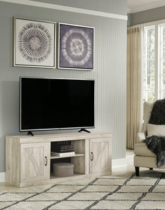 Whitewash TV stand, product view 6 - 6