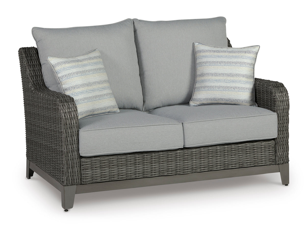 Gray Loveseat w/Cushion, view 1