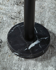 Gold Finish/Black floor lamp, product view 3 - 3