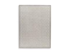 Gray 120" x 170", complete rug product view - 1
