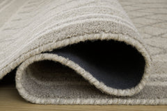 Gray 120" x 170", rolled rug backing detail - 4