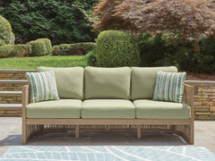 Beige/Green, sofa in outdoor setting; accessories excluded - 2