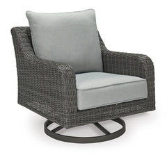 Gray Swivel Lounge w/ Cushion, view 1 - 1