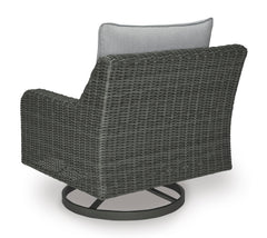 Gray Swivel Lounge w/ Cushion, view 2 - 2