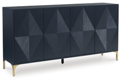 Dark Blue Accent Cabinet, view 1 - 1