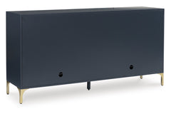 Dark Blue Accent Cabinet, view 2 - 2