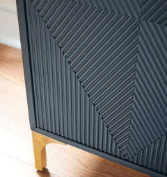 Dark Blue Accent Cabinet, view 3 - 3