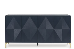Dark Blue Accent Cabinet, view 6 - 6