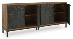 Black/Brown Accent Cabinet, product view 3 - 3