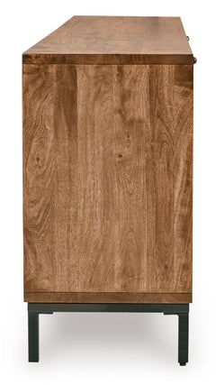 Black/Brown Accent Cabinet, product view 4 - 4