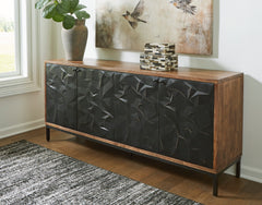 Black/Brown Accent Cabinet, product view 6 - 6