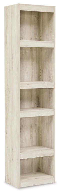 Oak-Grain Whitewash, complete pier shelving unit product view - 7