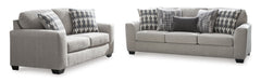 Flannel / Sofa and Loveseat Set, complete matching set - 1