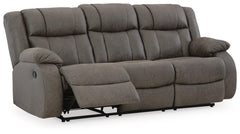 Gunmetal, complete sofa with footrest extended - 4
