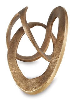 Antique Brass Finish Dunnruck sculpture, product view 2 - 2