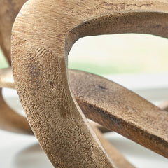 Antique Brass Finish Dunnruck sculpture, product view 4 - 4