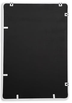 White Brocky rectangular mirror, product view 5 - 5