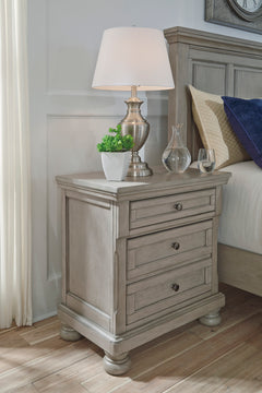 Light Gray, nightstand in bedroom setting - 3