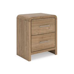 Warm Natural Brown / Nightstand, complete product angled view - 1