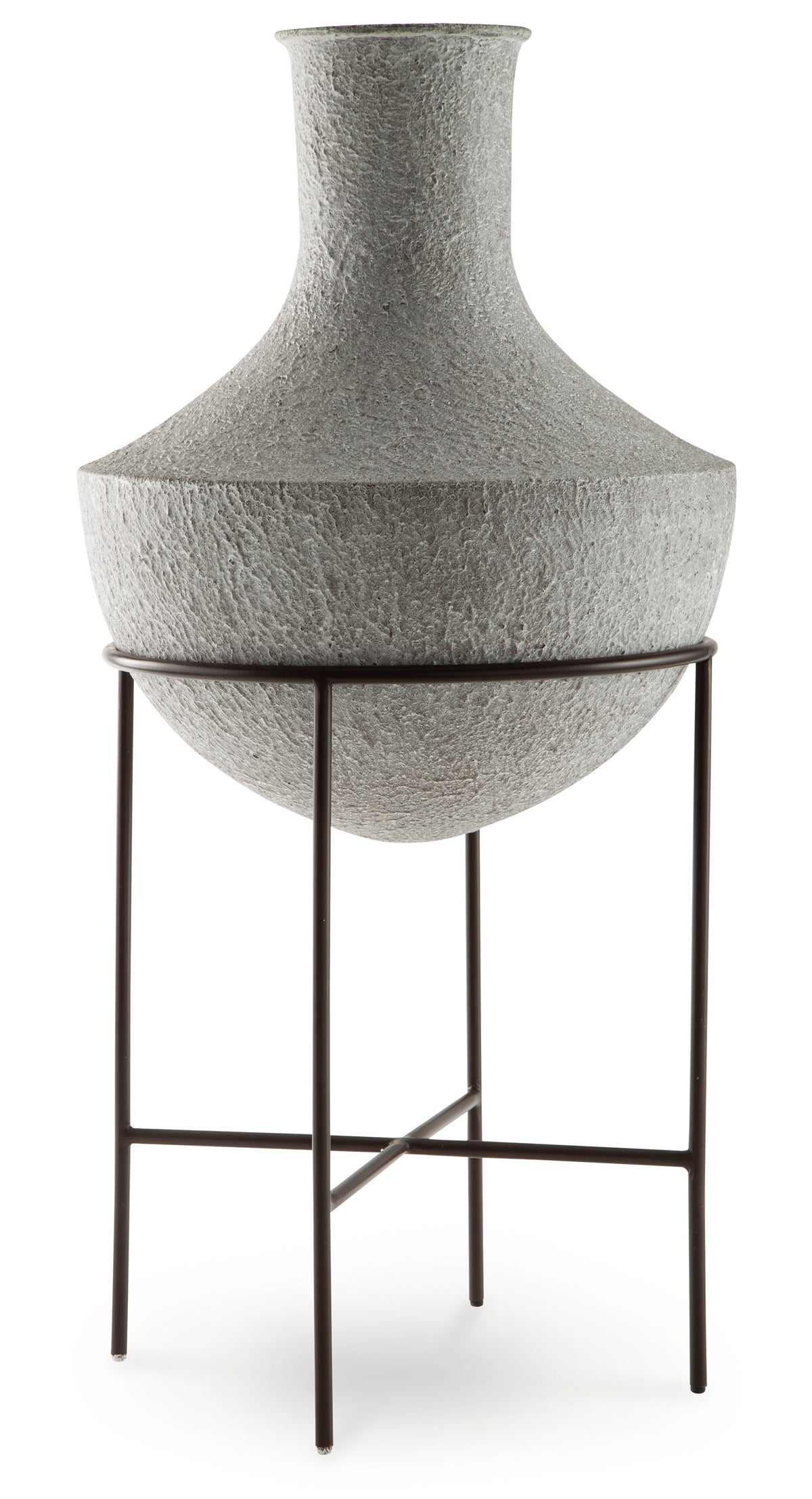 Distressed Cream Estonbank 28.5-inch vase, full product view