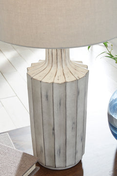 Distressed Brown table lamp, product view 3 - 3