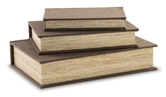 Brown Jolina set of three storage boxes, product view 3 - 15