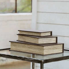 Brown Jolina set of three storage boxes, product view 6 - 18