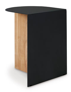 Black/Natural Accent Table, view 2 - 2