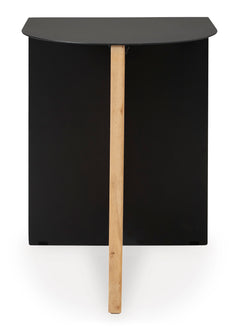 Black/Natural Accent Table, view 4 - 4