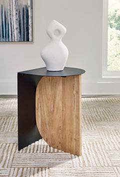 Black/Natural Accent Table, view 6 - 6