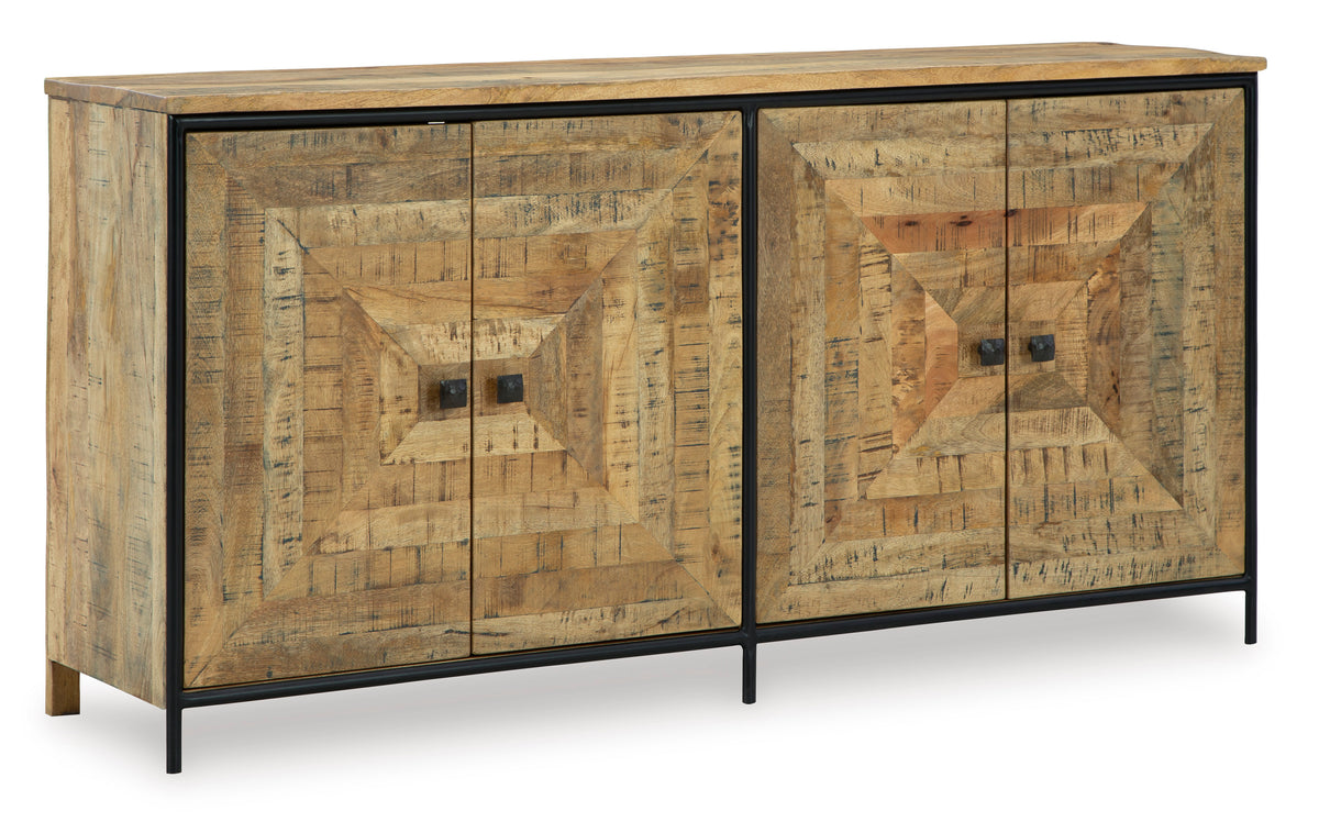 Brown/Black Accent Cabinet, view 1
