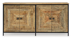 Brown/Black Accent Cabinet, view 2 - 2