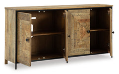 Brown/Black Accent Cabinet, view 3 - 3