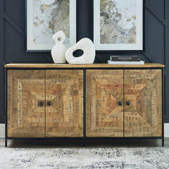 Brown/Black Accent Cabinet, view 7 - 7