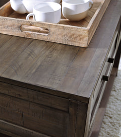 Grayish Brown, tabletop finish detail; accessories excluded - 4